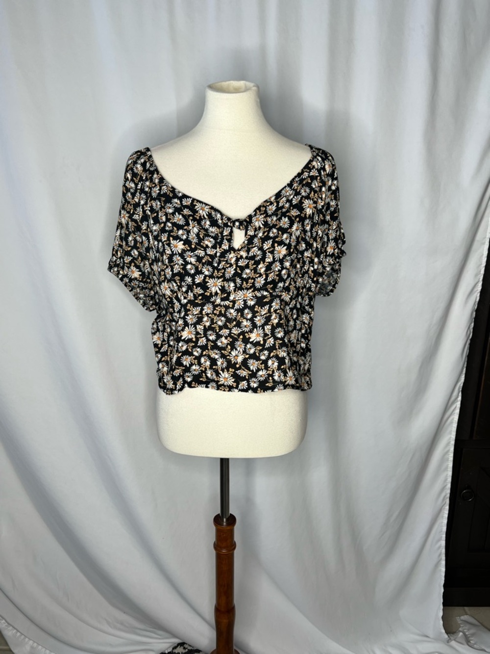 Idyllwind Daisy Floral Peasant Top | Boho Smocked Blouse | Size XL
